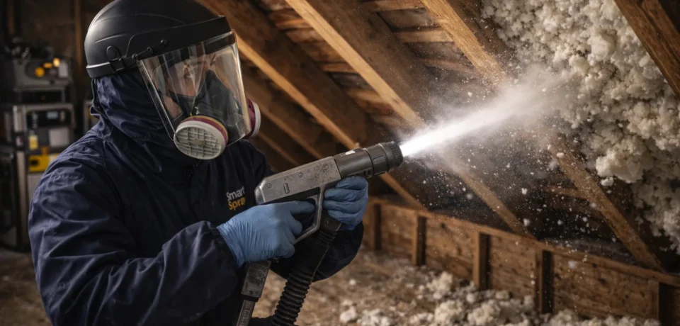 Dry Ice Blasting Spray Foam Removal