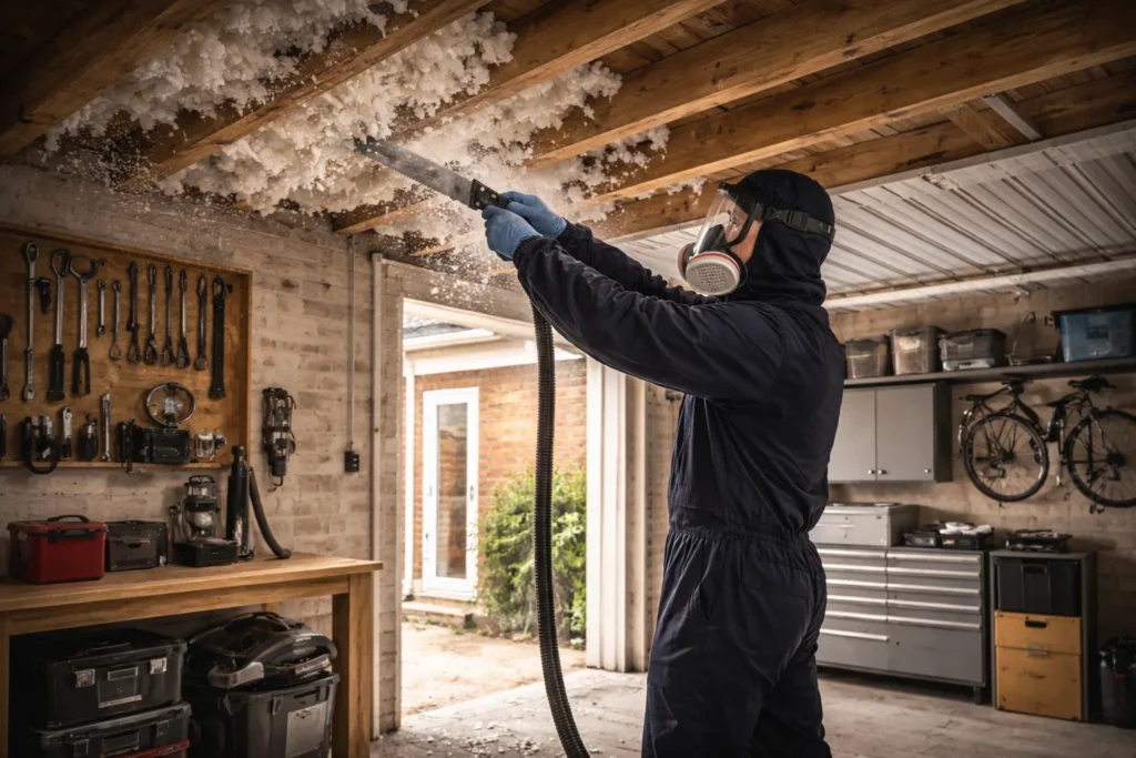 Garage Spray Foam Removal