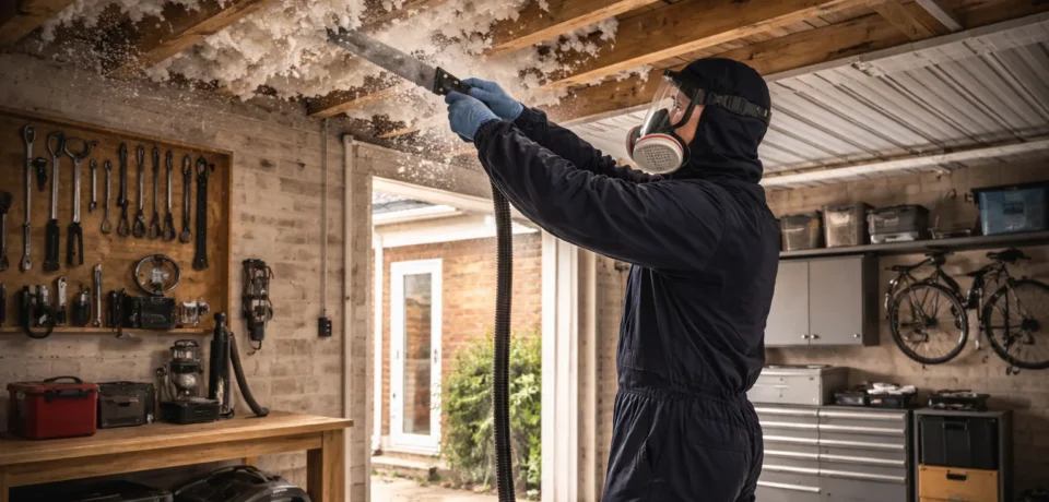 Garage Spray Foam Removal
