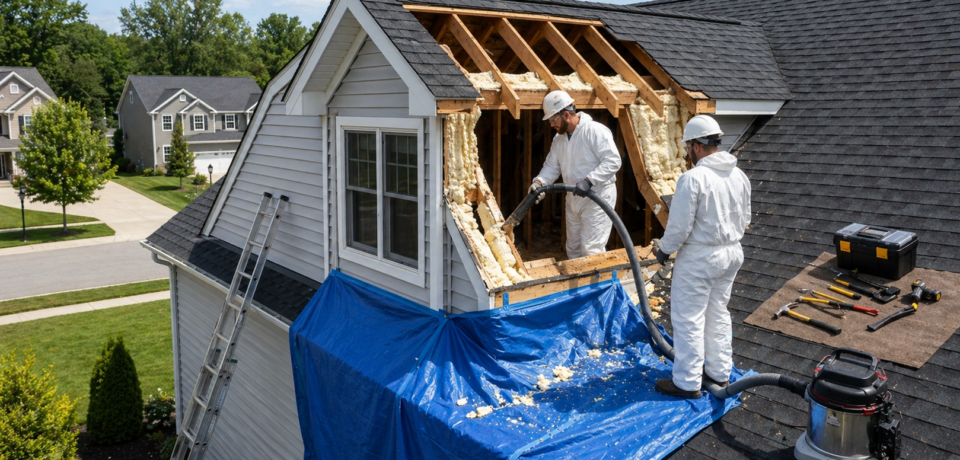 Dormer Roof Spray Foam Removal