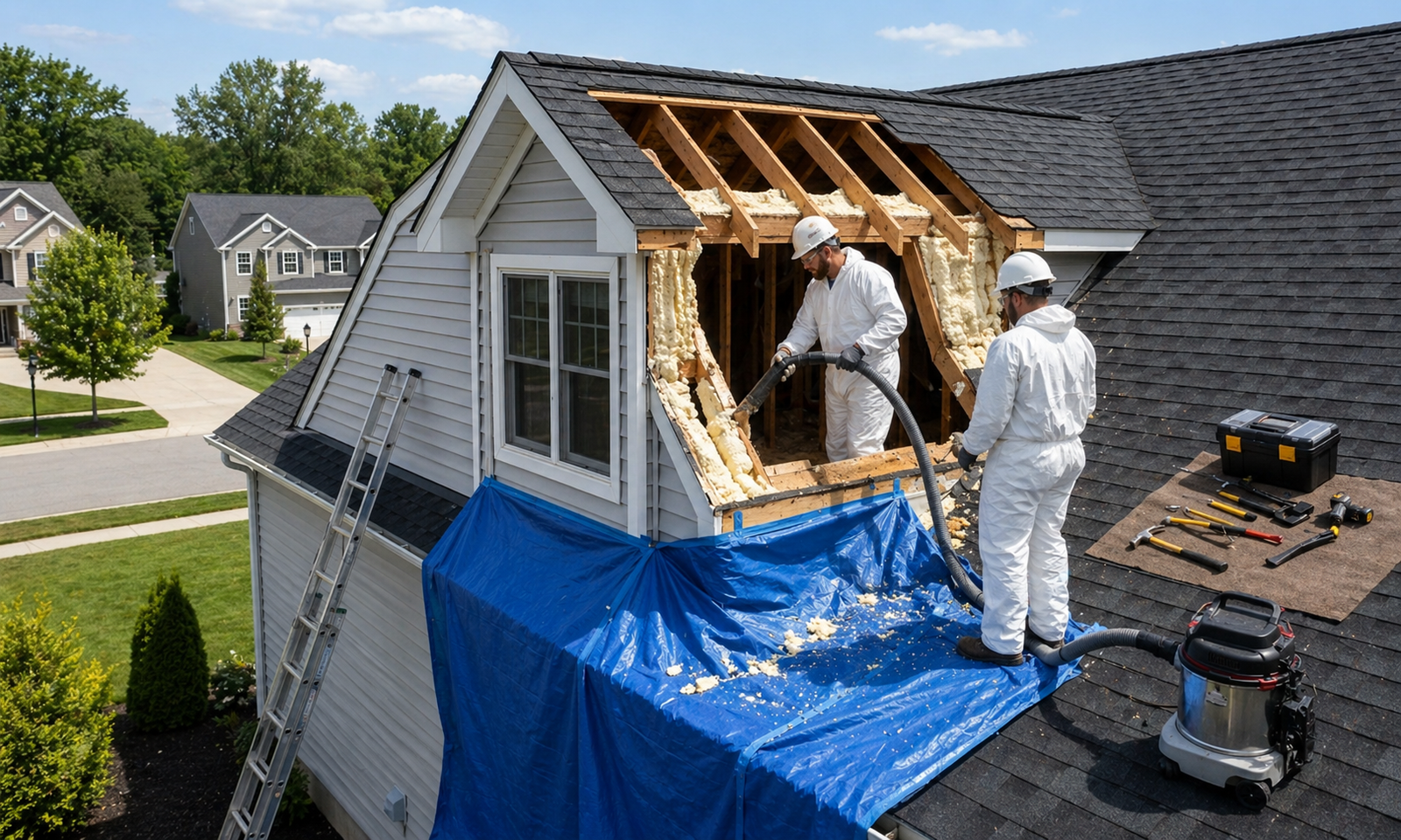 Dormer Roof Spray Foam Removal