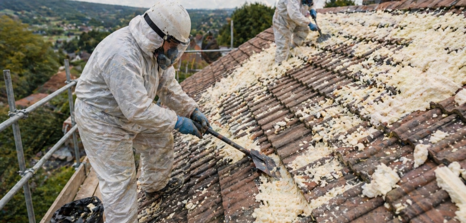 Tile Roof Spray Foam Removal