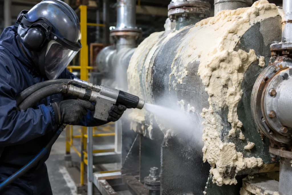 Dry Ice Blasting Spray Foam Removal:
