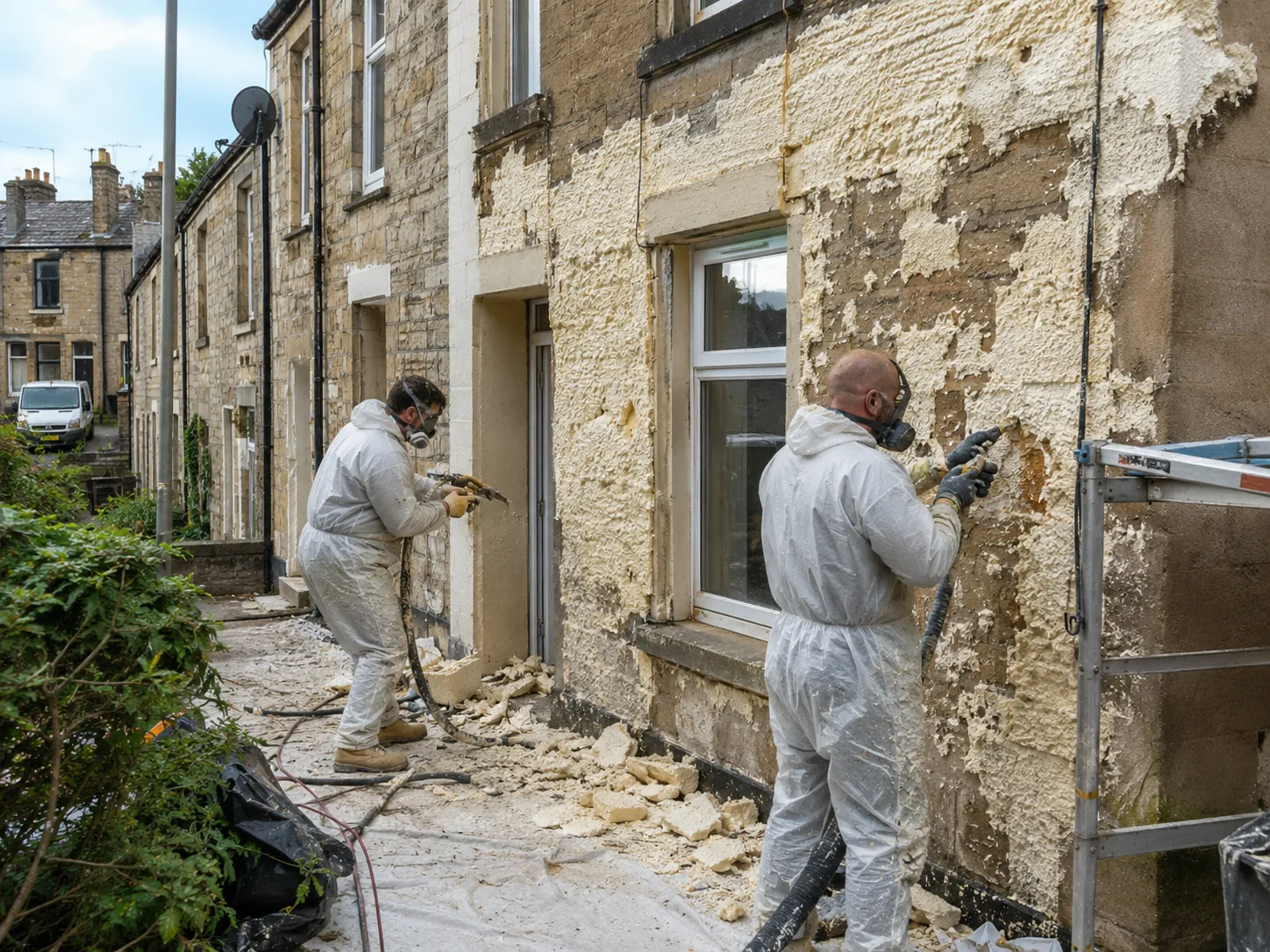 Spray Foam Removal Bath